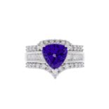 Tanzanite and Diamond Ring