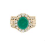 Emerald and Diamond Ring