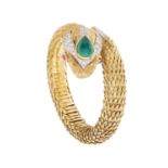 David Webb Gemset "Snake" Bracelet