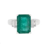 Emerald and Diamond Ring