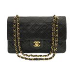 Vintage Chanel Quilted Black Lambskin Bag