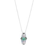 Beverley K Art Deco Pendant with Chain