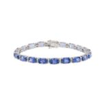 Tanzanite and Diamond Bracelet