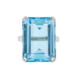 Large Aquamarine Ring