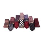 Twelve Limited Edition Bijan Silk Tie Sets