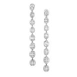 Pair of Diamond Dangle Earrings