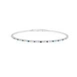 Sapphire and Diamond Bangle Bracelet