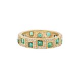 Emerald and Diamond Ring