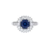 Sapphire and Diamond Ring