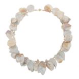 Large Keshi Pearl Necklace