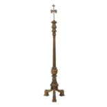 French Neoclassical Giltwood Floor Lamp