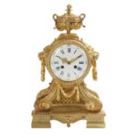 French Belle Epoque Gilt-Bronze Mantel Clock