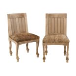 Pair of Egyptian Revival-Style Side Chairs