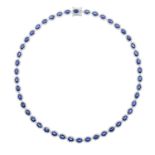 Sapphire and Diamond Necklace