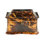 William IV Tortoiseshell Tea Caddy