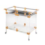 Interesting Mid-Century Modern Lucite Bar Cart