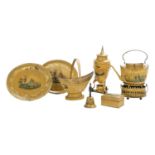 Seven Neoclassical Toleware Objets Decoratifs