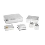Six Sterling Silver Smoking Accessories