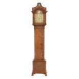 Rare George III Burled Walnut Long Case Clock