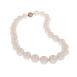 Exceptional South Sea Pearl and Diamond Necklace