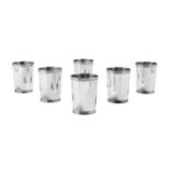 Six American Sterling Silver Mint Julep Cups