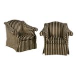 Pair of Contemporary Club Armchairs