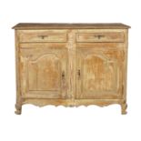 Provincial Louis XV Oak and Polychromed Buffet