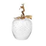 Steuben Crystal and 18k Gold "Apple of Eden"