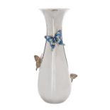 Judith Leiber Sterling Silver Butterfly Vase