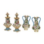 Four Pieces of Jacob Petit Paris Porcelain