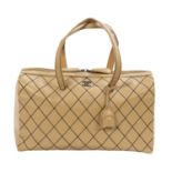 Chanel Camel Surpique "Boston" Tote