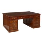 George III-Style Mahogany Partner's Desk