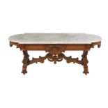 J. & J.W. Meeks Rococo Revival Coffee Table