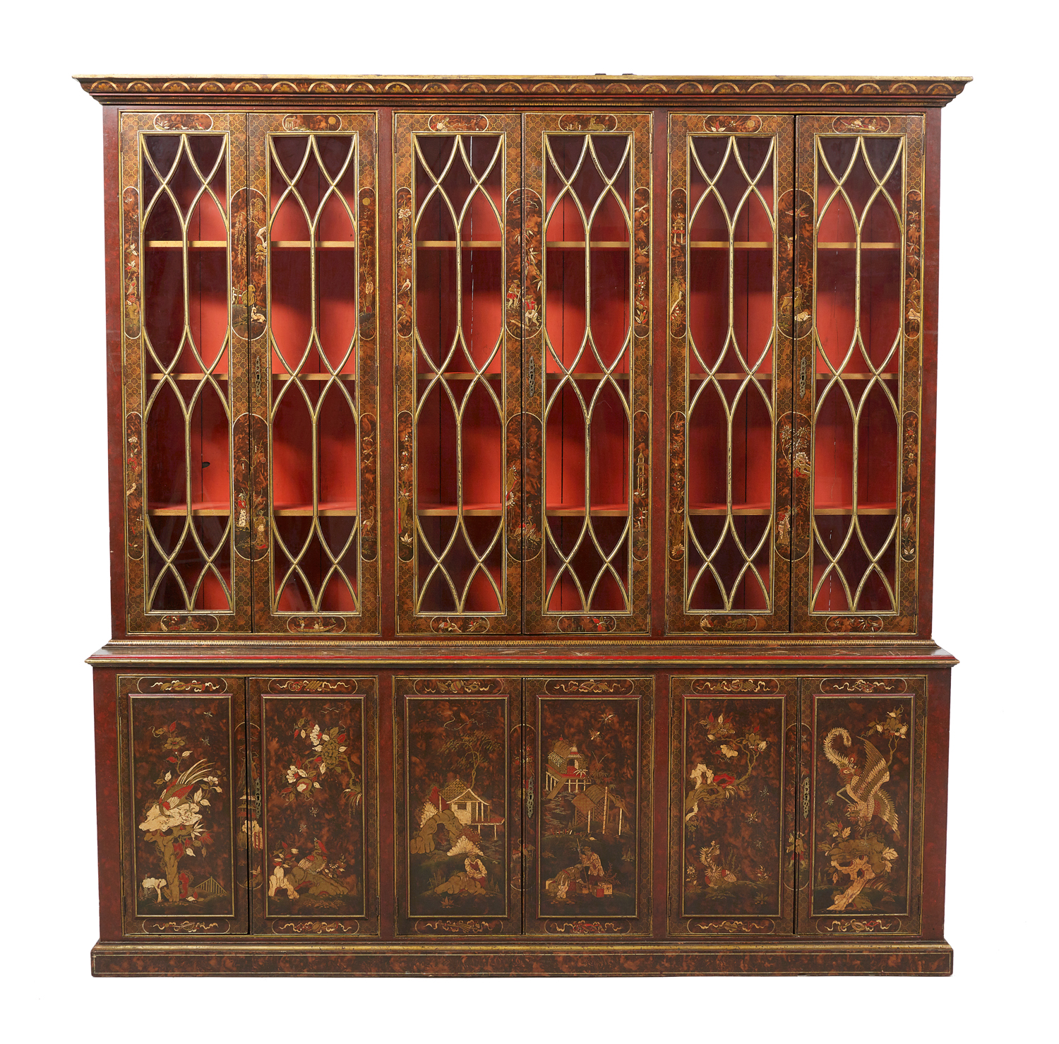 George III-Style Chinoiserie Bookcase