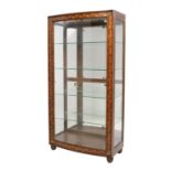 Contemporary Inlaid Mahogany Vitrine