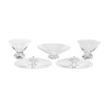 5-Piece Collection of Steuben Crystal Tableware