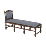 William and Mary Walnut Day Bed
