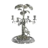 Victorian Silverplate Candelabrum on Plateau