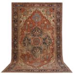 Antique Serapi Carpet