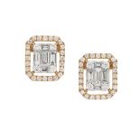 Pair of Diamond Earrings