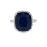 Sapphire and Diamond Ring