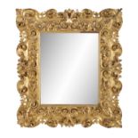 Bold Giltwood Mirror in the Spanish Baroque Taste