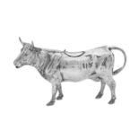 Large German Sterling Silver Cow Creamer