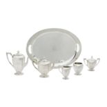 Dominick & Haff "Pointed Antique" Silver Tea Set