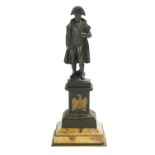 French Bronze and Marble Figure of Napoleon