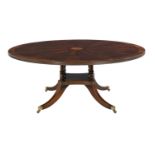 Regency-Style Mahogany Dining Table