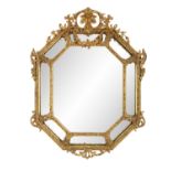 French Giltwood Mirror of Baroque Inspiration