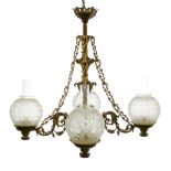 Cornelius & Baker Four-Arm Solar Chandelier