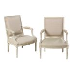 Pair of Louis XV-Style Fauteuils