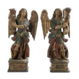 Pair of Italian Baroque Altar Candlesticks